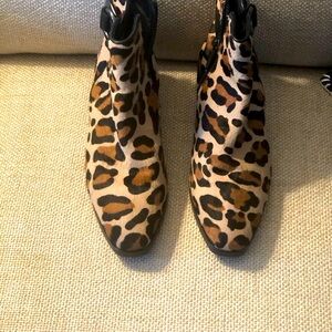 Leopard Ankle boot, New without tag.